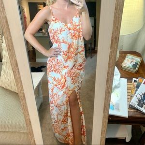 Coral Beach Maxi Dress